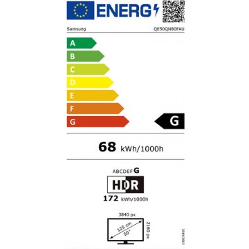 Samsung Smart Τηλεόραση 50" 4K UHD QLED QE50QN80F HDR (2025)